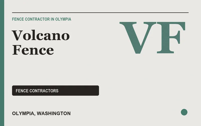 Volcano Fence in Olympia, Washington