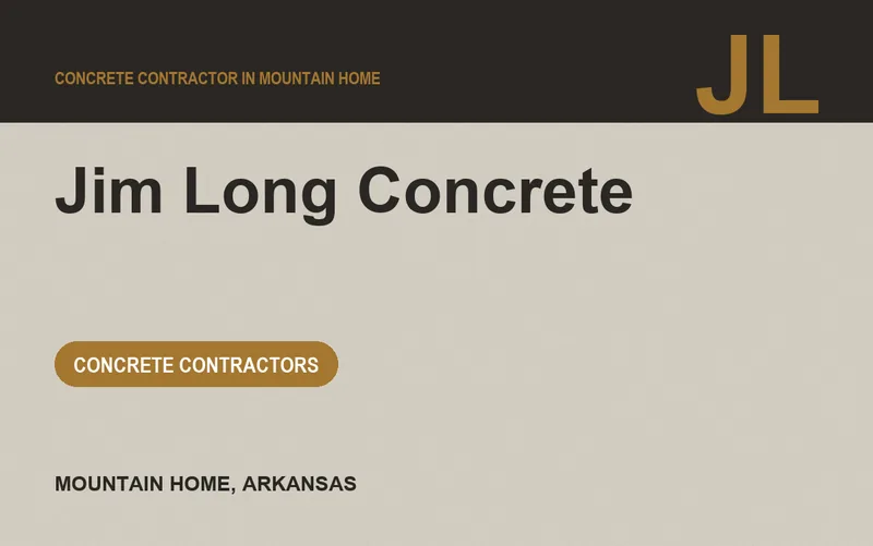Jim Long Concrete in Mountain Home, Arkansas