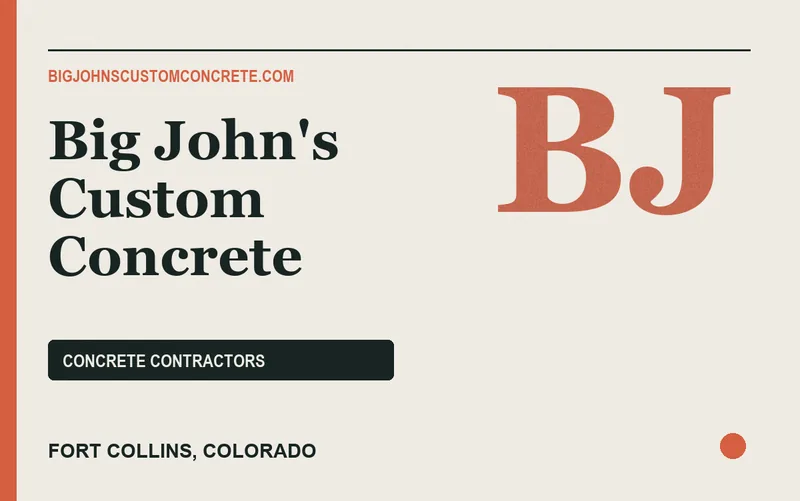Big John's Custom Concrete in Fort Collins, Colorado