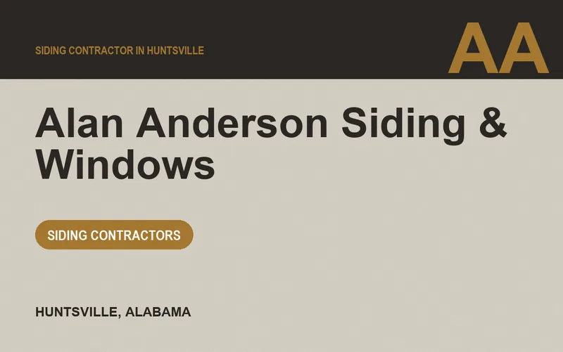 Alan Anderson Siding & Windows in Huntsville, Alabama