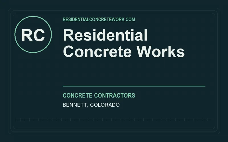 Residential Concrete Works in Bennett, Colorado