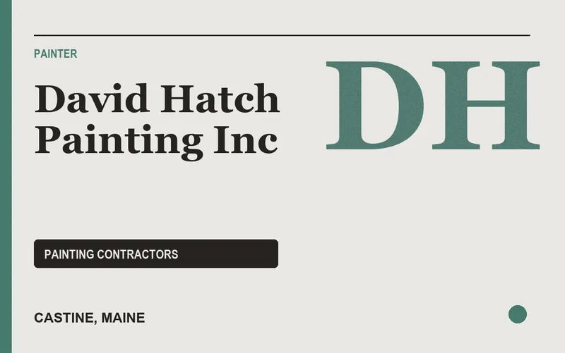 David Hatch Painting Inc in Castine, Maine