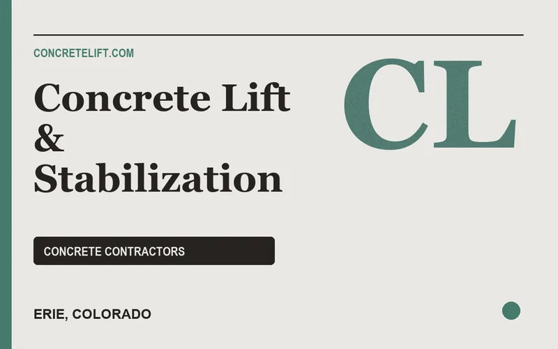 Concrete Lift & Stabilization in Erie, Colorado
