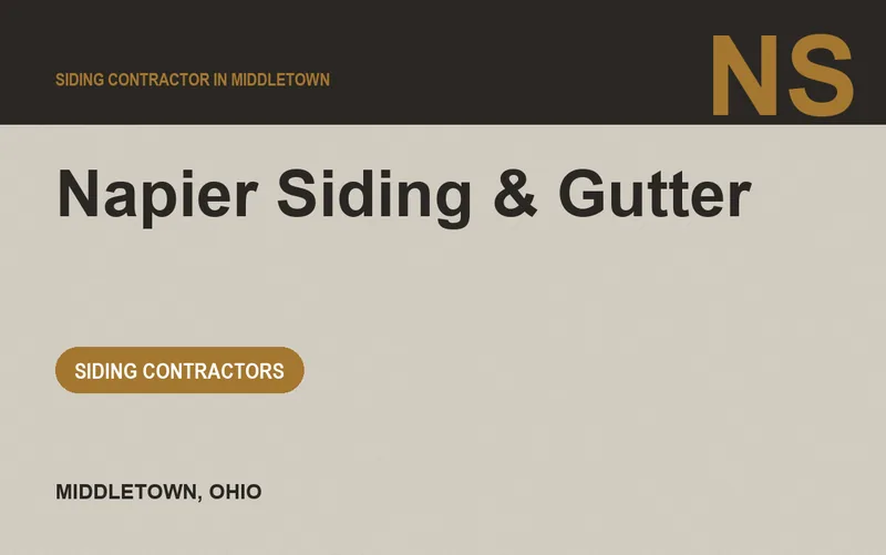 Napier Siding & Gutter in Middletown, Ohio