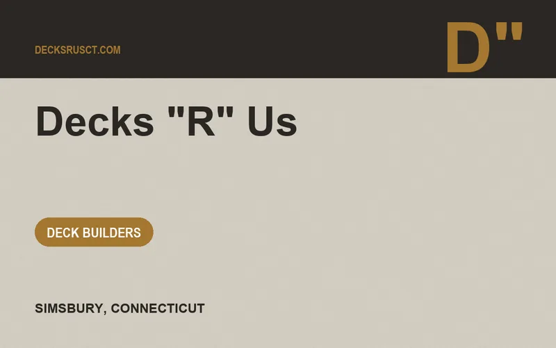 Decks "R" Us in Simsbury, Connecticut