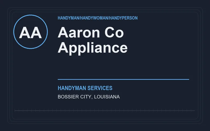 Aaron Co Appliance in Bossier City, Louisiana