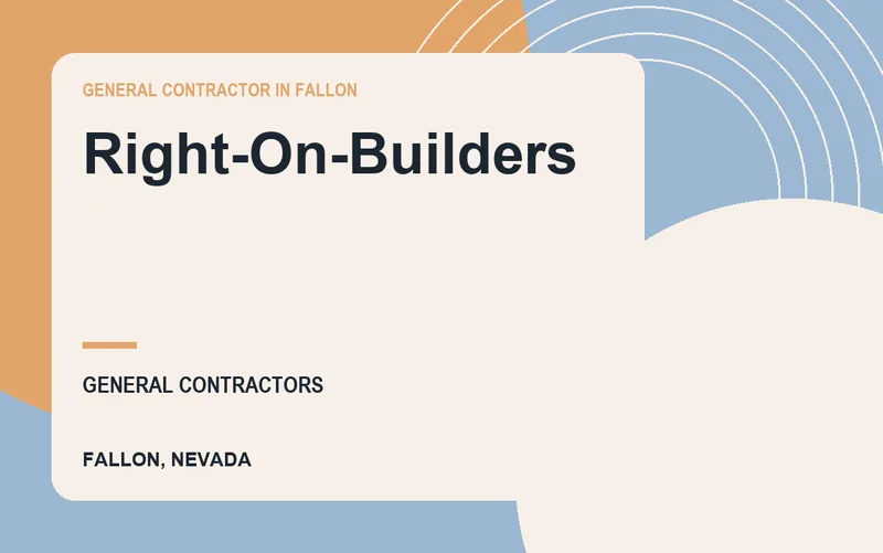 Right-On-Builders in Fallon, Nevada