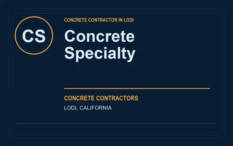 Concrete Specialty in Lodi, California
