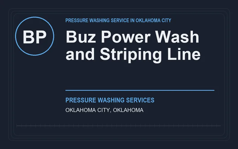 Buz Power Wash and Striping Line in Oklahoma City, Oklahoma