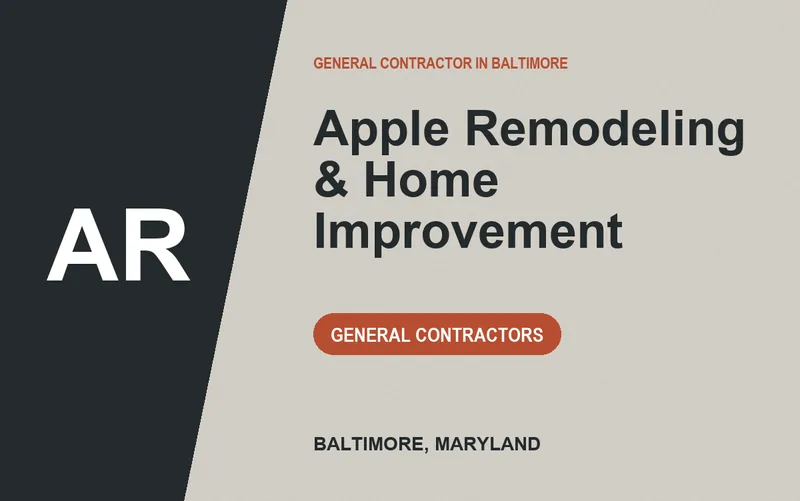 Apple Remodeling & Home Improvement in Baltimore, Maryland