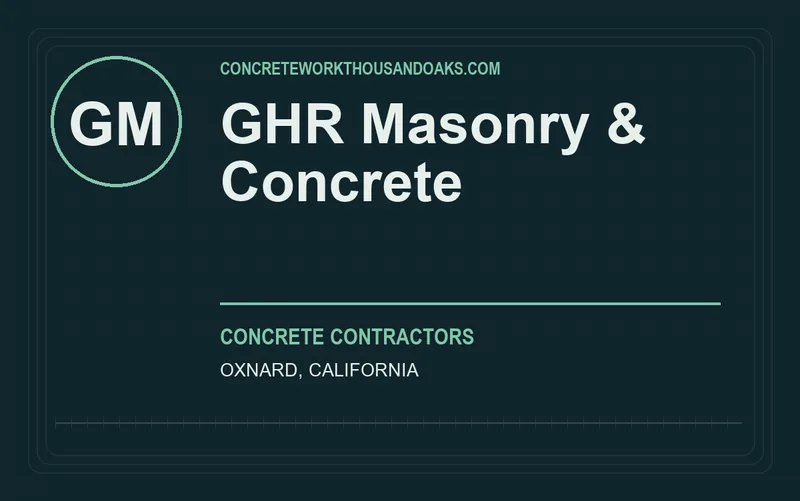 GHR Masonry & Concrete in Oxnard, California
