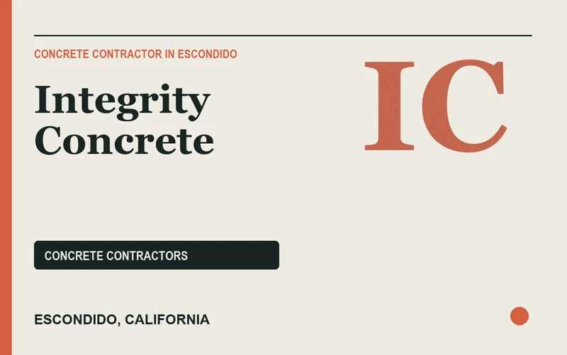 Integrity Concrete in Escondido, California