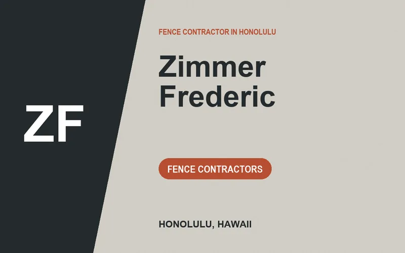 Zimmer Frederic in Honolulu, Hawaii