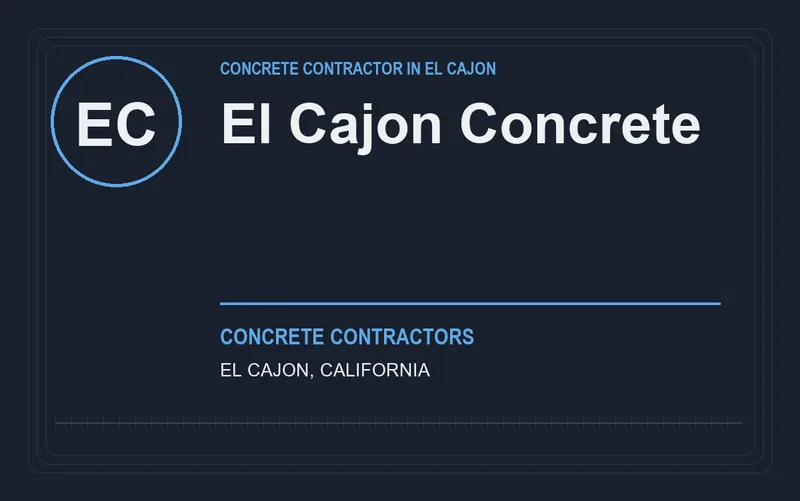 El Cajon Concrete in El Cajon, California