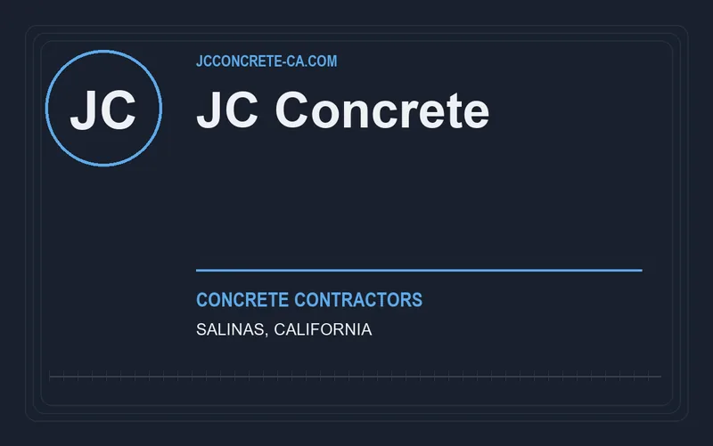 JC Concrete in Salinas, California