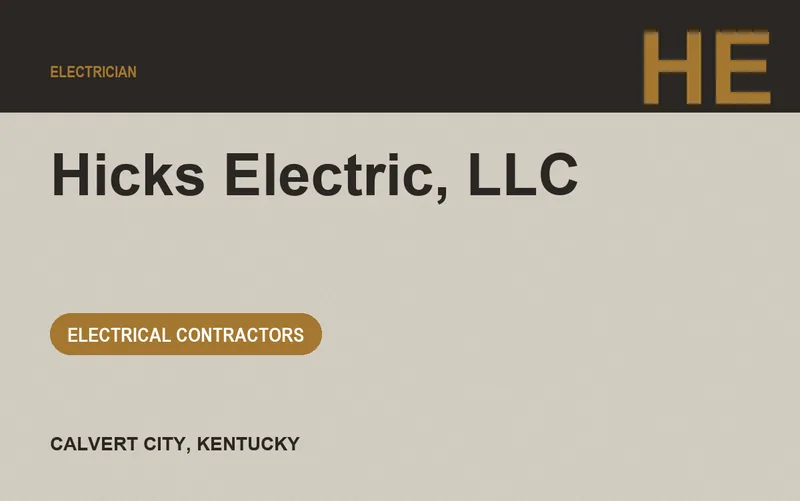 Hicks Electric, LLC in Calvert City, Kentucky