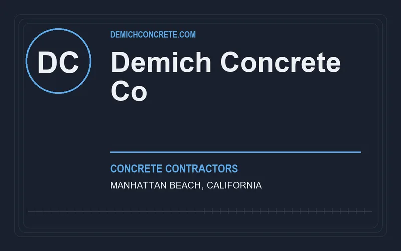 Demich Concrete Co in Manhattan Beach, California