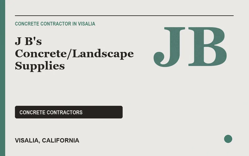 J B's Concrete/Landscape Supplies in Visalia, California