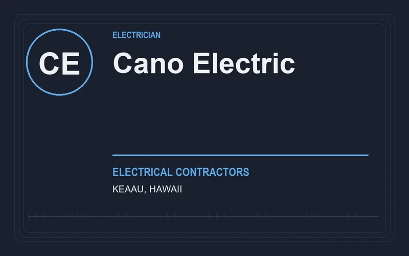 Cano Electric in Keaau, Hawaii