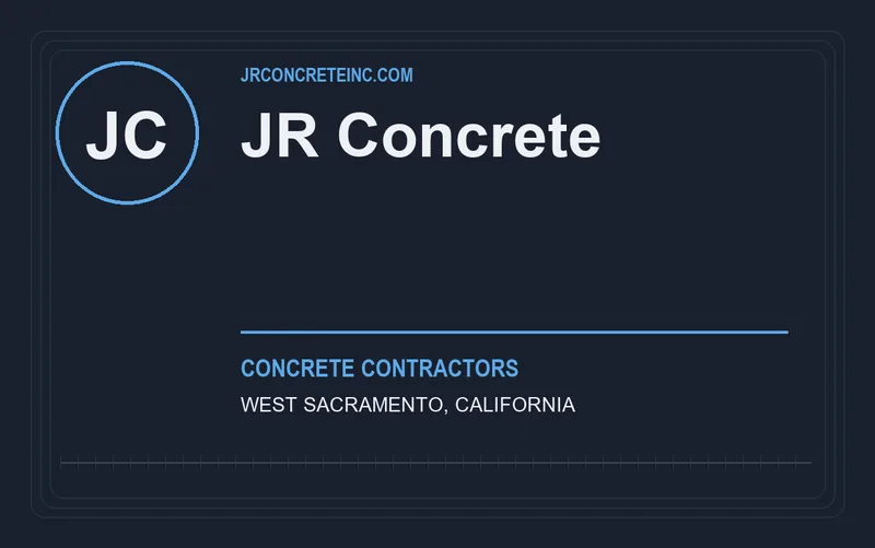 JR Concrete in West Sacramento, California