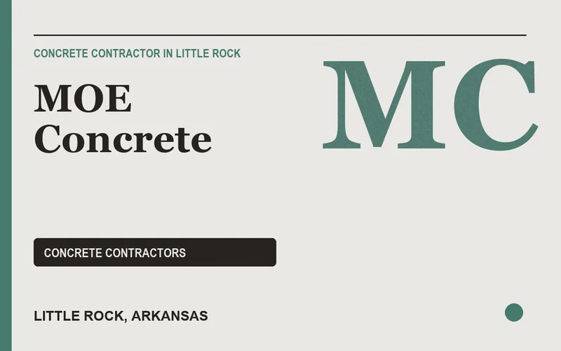 MOE Concrete in Little Rock, Arkansas