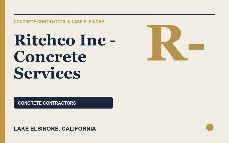 Ritchco Inc - Concrete Services in Lake Elsinore, California