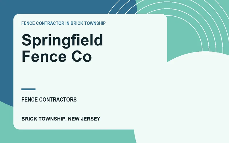 Springfield Fence Co in Brick Township, New Jersey