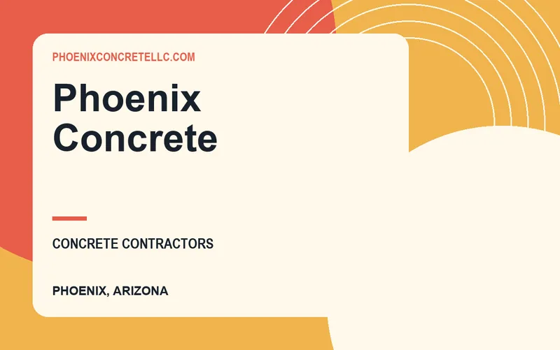 Phoenix Concrete in Phoenix, Arizona