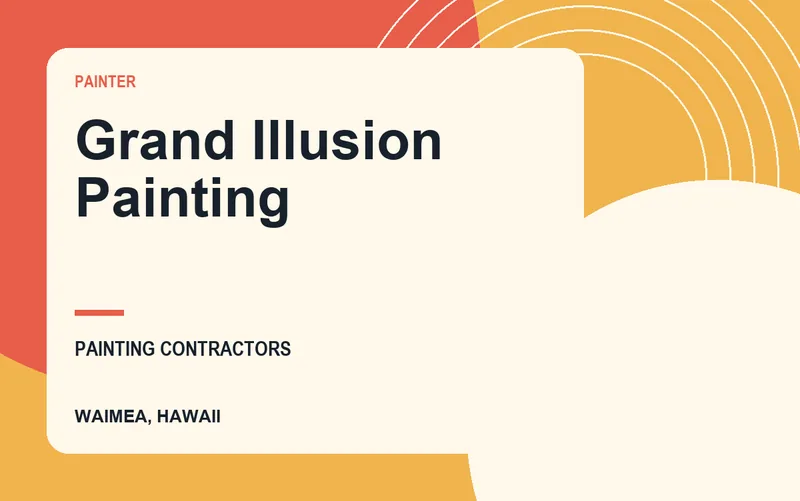 Grand Illusion Painting in Waimea, Hawaii