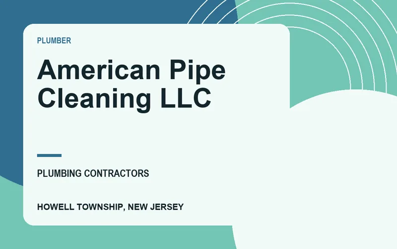 American Pipe Cleaning LLC in Howell Township, New Jersey