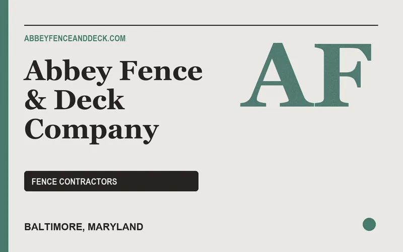 Abbey Fence & Deck Company in Baltimore, Maryland