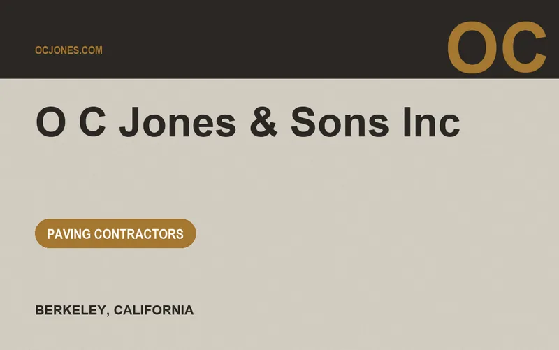 O C Jones & Sons Inc in Berkeley, California