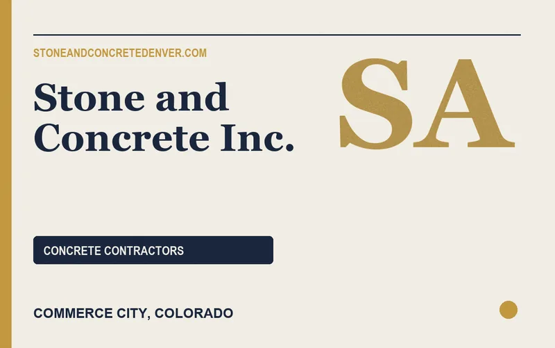 Stone and Concrete Inc. in Commerce City, Colorado