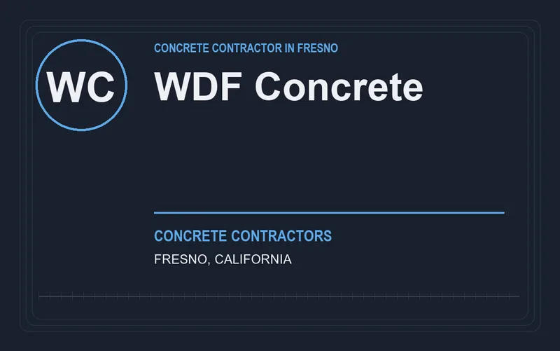 WDF Concrete in Fresno, California