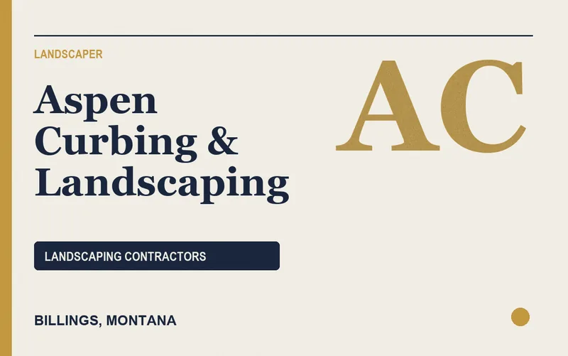 Aspen Curbing & Landscaping in Billings, Montana