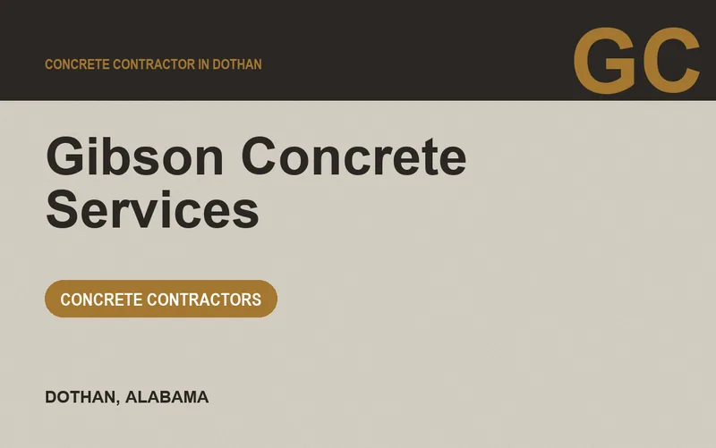 Gibson Concrete Services in Dothan, Alabama