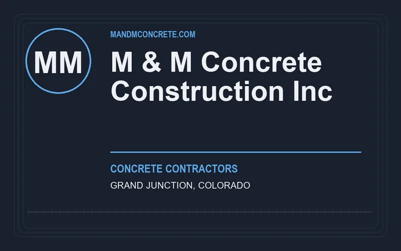 M & M Concrete Construction Inc in Grand Junction, Colorado