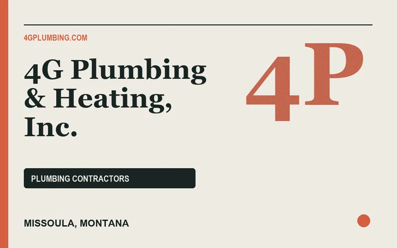4G Plumbing & Heating, Inc. in Missoula, Montana