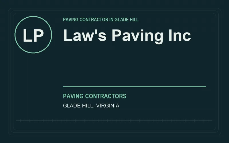 Law's Paving Inc in Glade Hill, Virginia