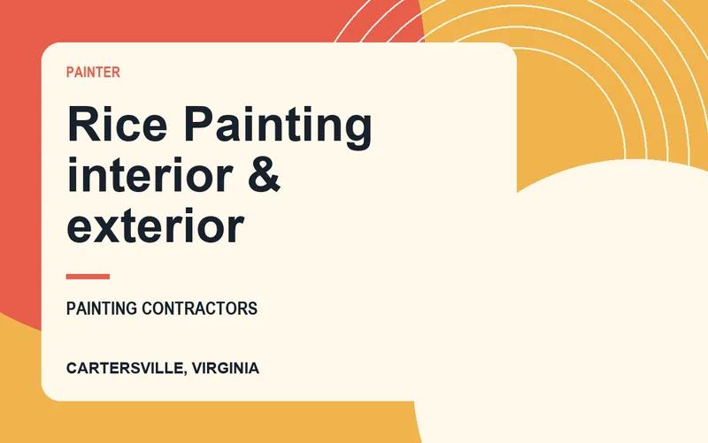 Rice Painting interior & exterior in Cartersville, Virginia