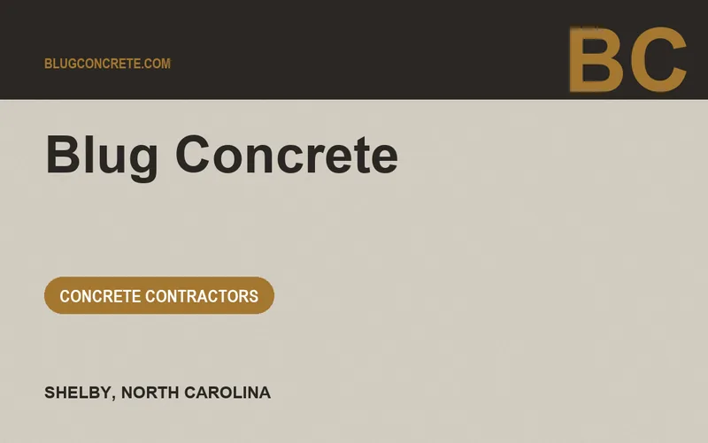 Blug Concrete in Shelby, North Carolina
