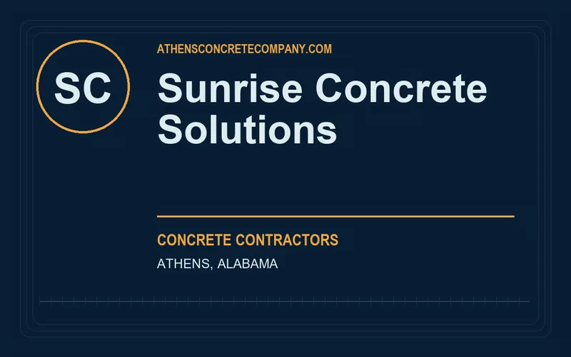Sunrise Concrete Solutions in Athens, Alabama