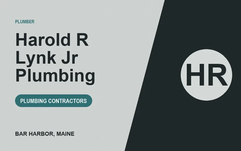 Harold R Lynk Jr Plumbing in Bar Harbor, Maine