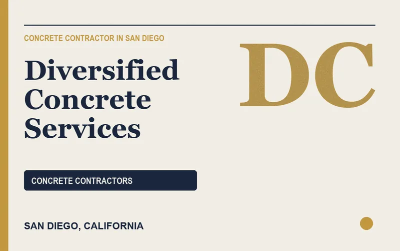 Diversified Concrete Services in San Diego, California