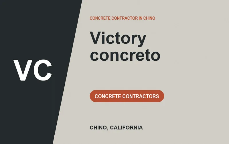 Victory concreto in Chino, California