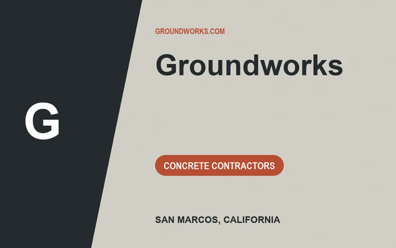 Groundworks in San Marcos, California