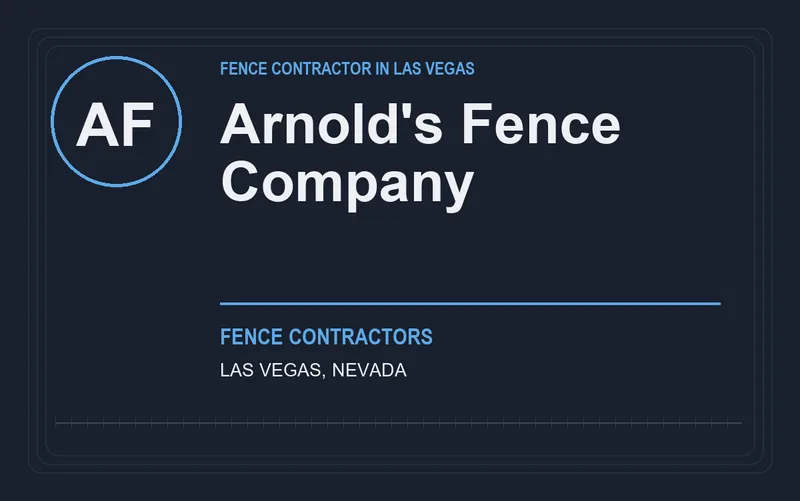Arnold's Fence Company in Las Vegas, Nevada