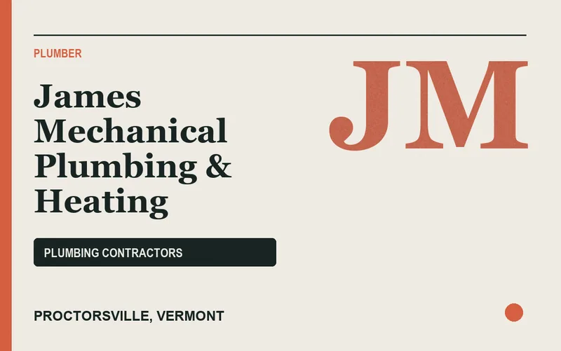 James Mechanical Plumbing & Heating in Proctorsville, Vermont