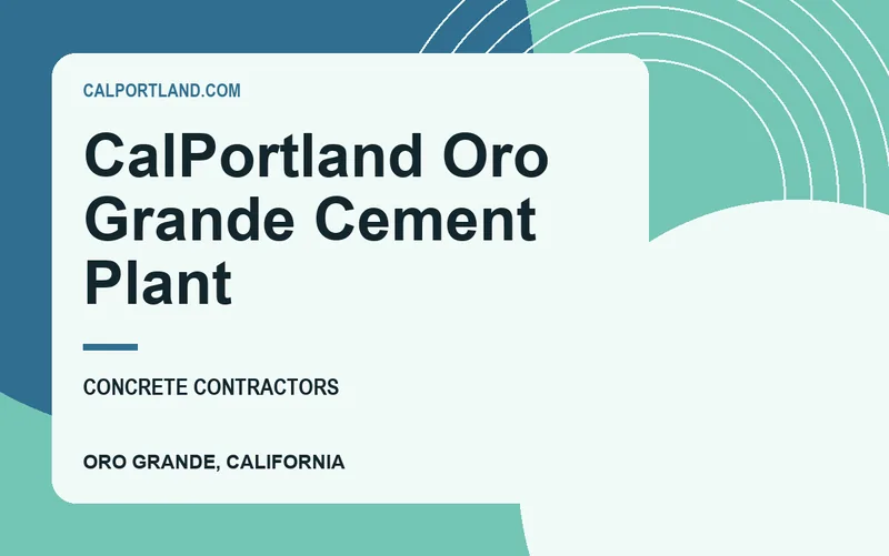 CalPortland Oro Grande Cement Plant in Oro Grande, California