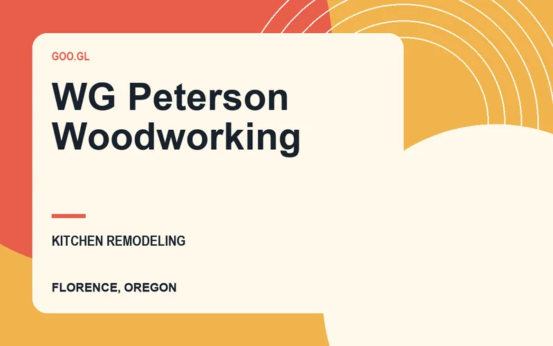 WG Peterson Woodworking in Florence, Oregon
